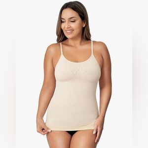 Shapermint | NWT Essentials Scoop Neck Cami Cream Shapewear Compression 2XL